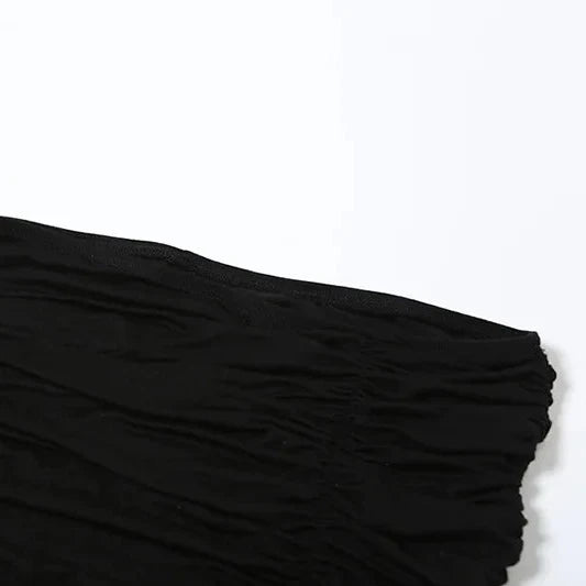 Y2K Goth Sheer Overlay Skirt