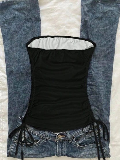 Y2K Goth Tube Top