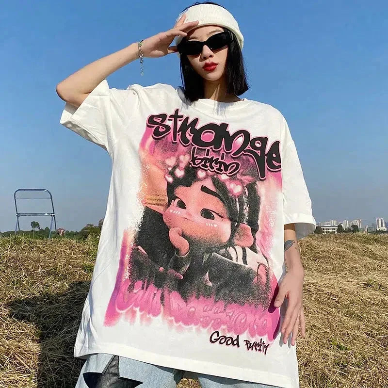 Y2K Graffiti Graphic Tee