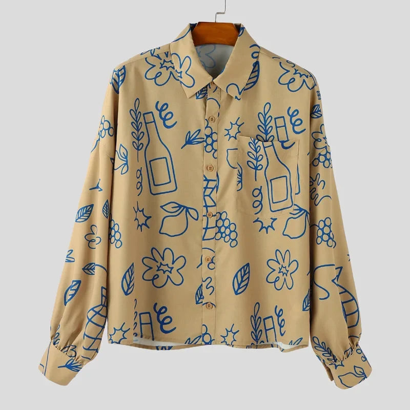 Y2K Graphic Print Shirt