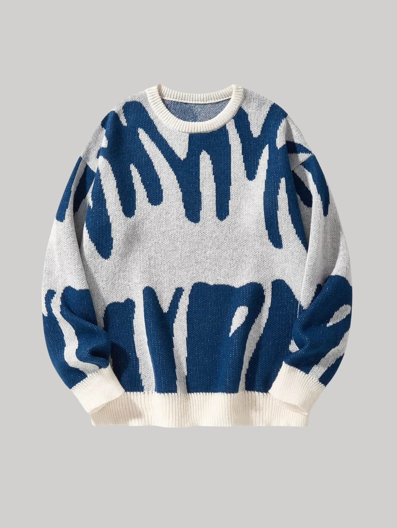 Y2K Graphic Pullover Sweater