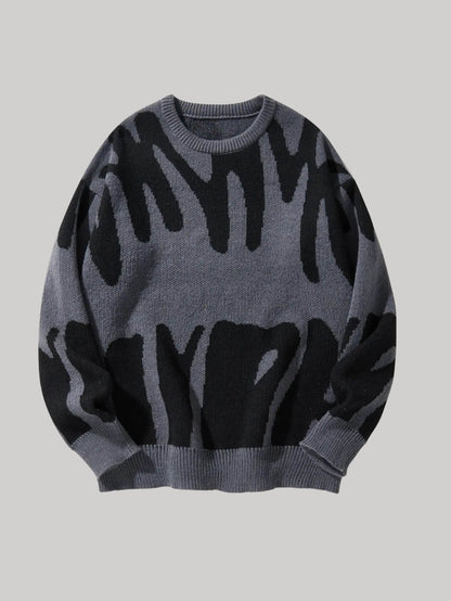 Y2K Graphic Pullover Sweater