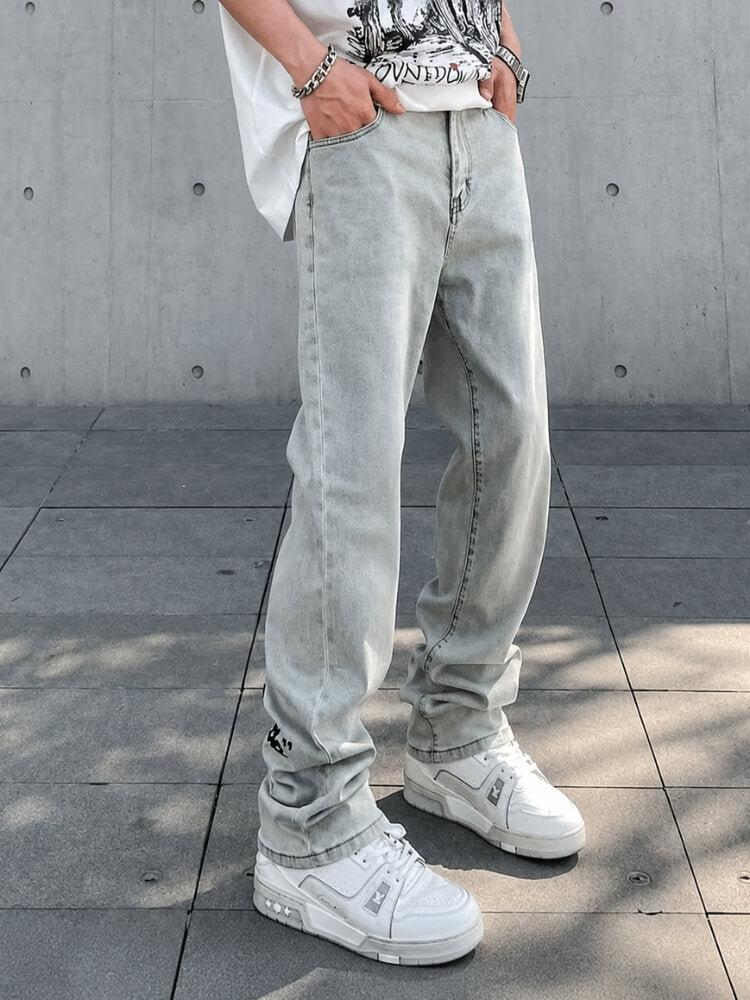 Y2K Graphic Straight Jeans