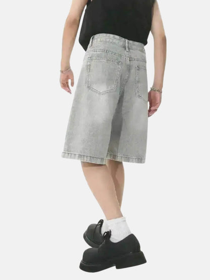 Y2K Gray Denim Shorts