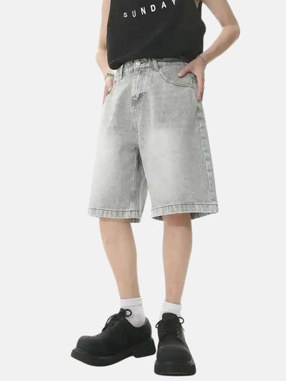 Y2K Gray Denim Shorts