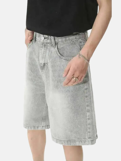 Y2K Gray Denim Shorts