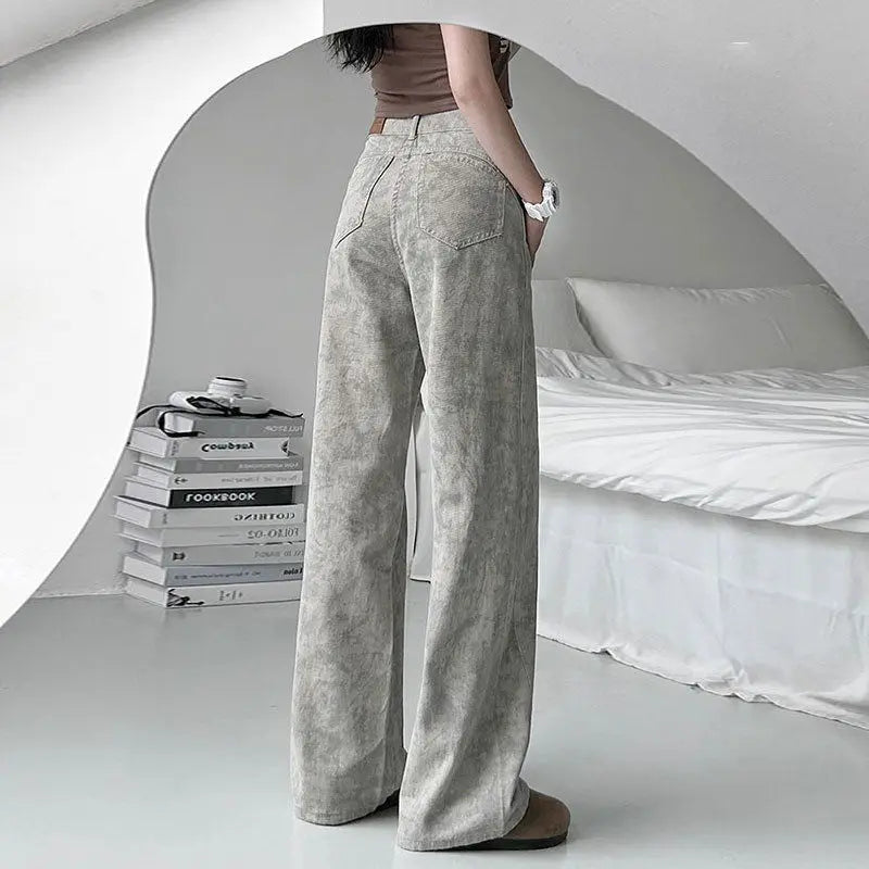 Y2K Gray Washed Pants