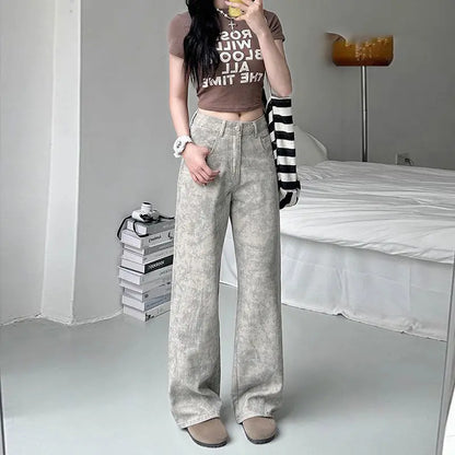 Y2K Gray Washed Pants