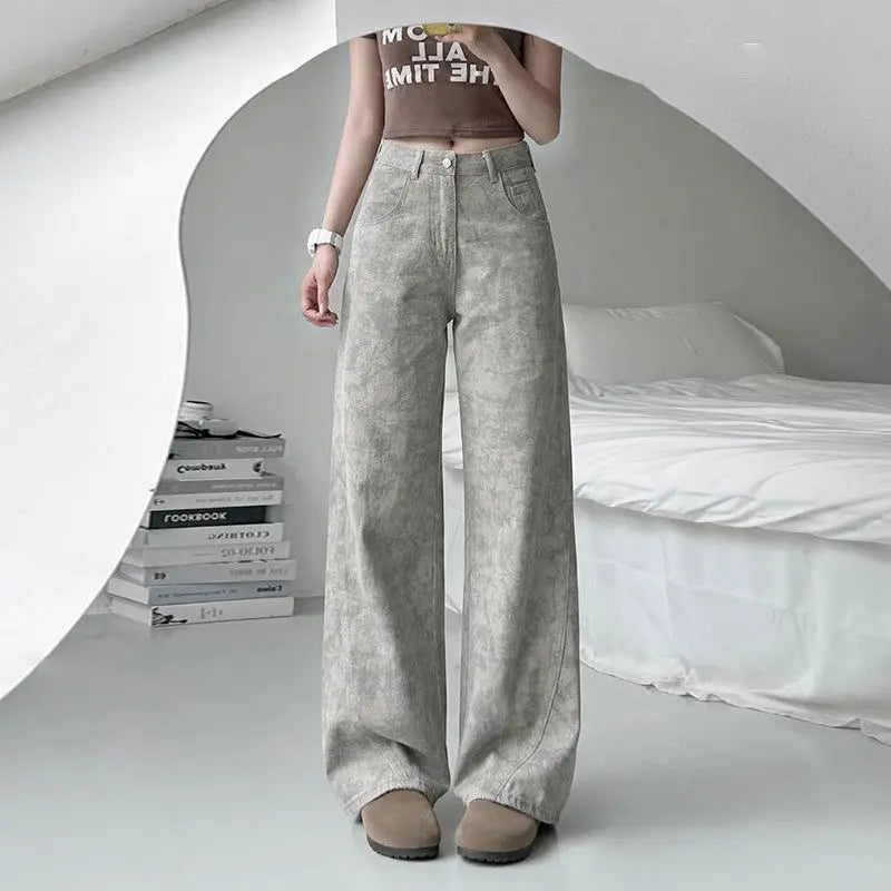 Y2K Gray Washed Pants