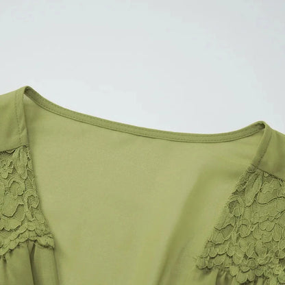 Y2K Green Two Piece Set