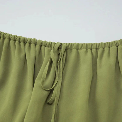Y2K Green Two Piece Set