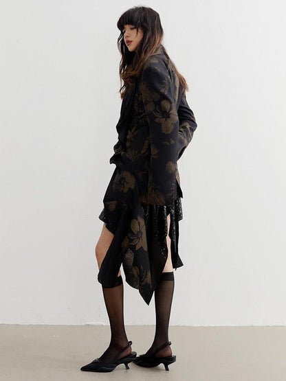 Y2K Grunge Asymmetric Blazer