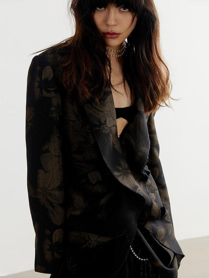 Y2K Grunge Asymmetric Blazer