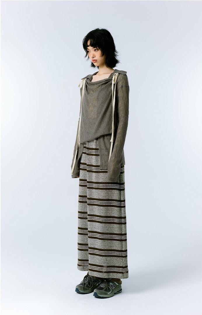 Y2K Grunge Asymmetric Long Sleeve Top