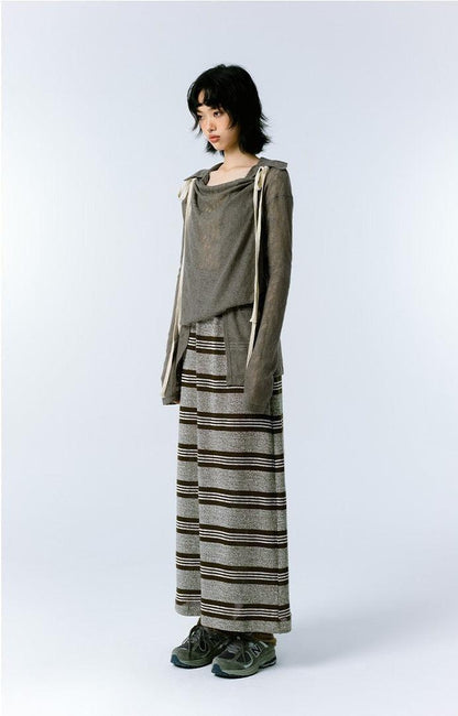 Y2K Grunge Asymmetric Long Sleeve Top