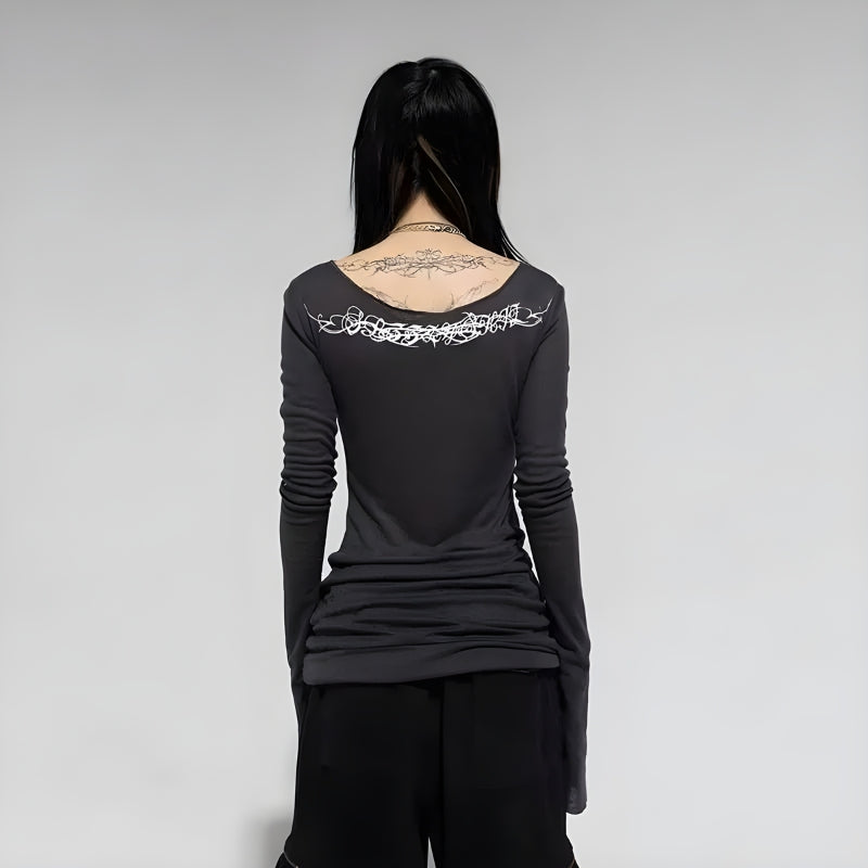Y2K Grunge Barbed Wire Top