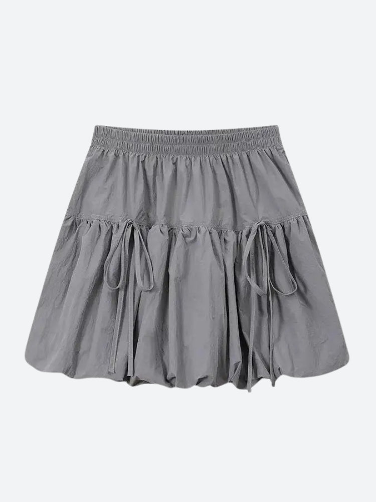 Y2K Grunge Bubble Mini Skirt