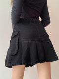 Grunge Cargo Mini Skirt