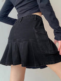 Grunge Cargo Mini Skirt