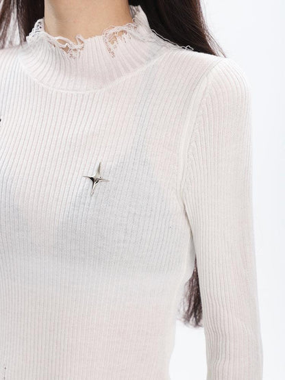 Y2K Grunge Distressed Sweater