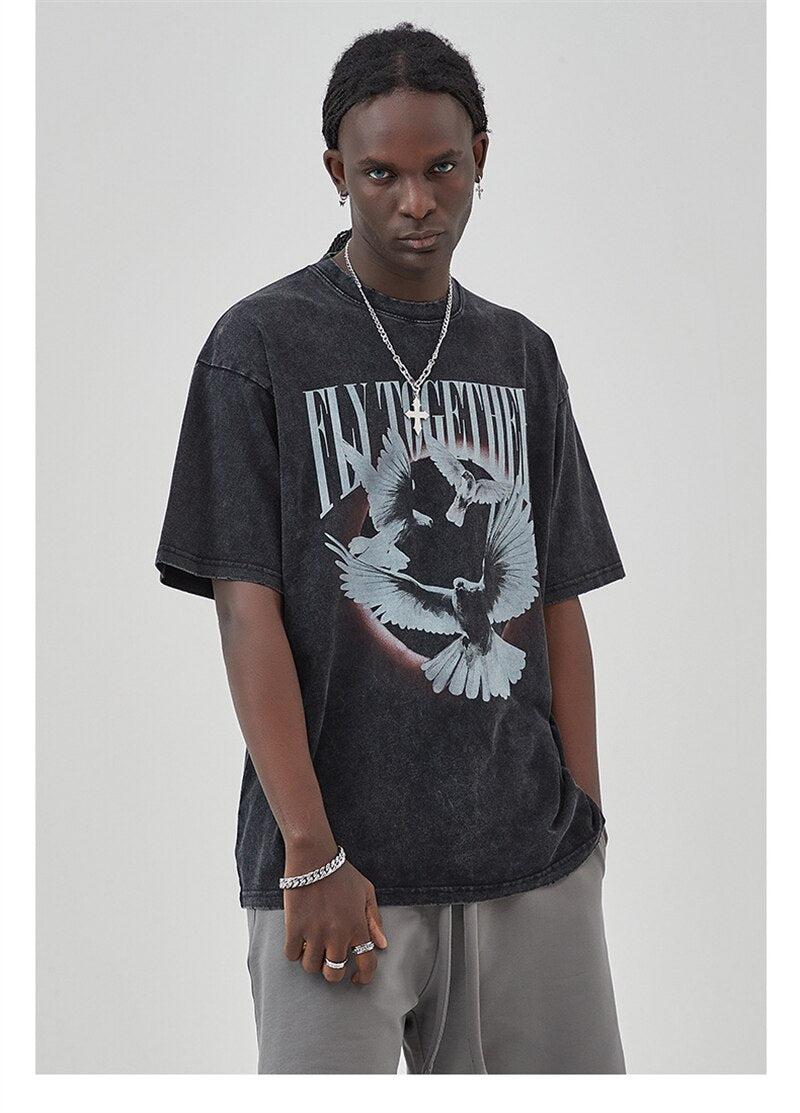 Y2K Grunge Fly Together Tee