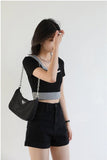Grunge Denim Shorts