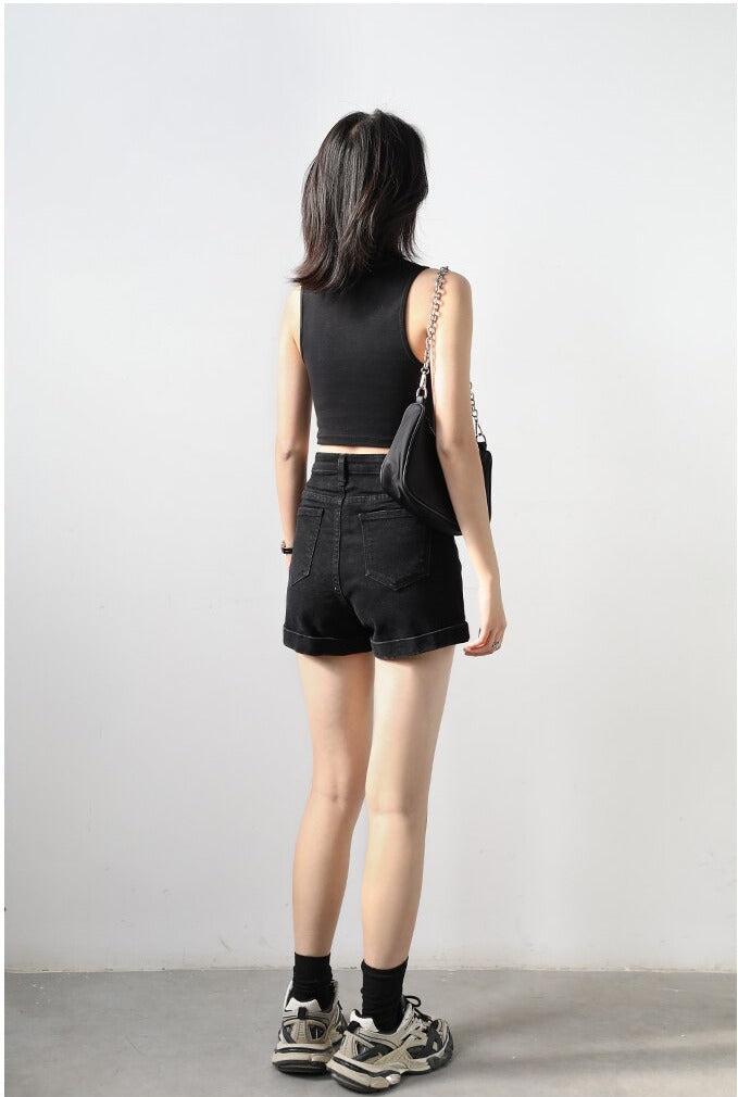 Y2K Grunge Jean Shorts