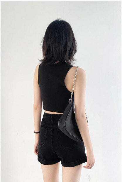 Y2K Grunge Jean Shorts