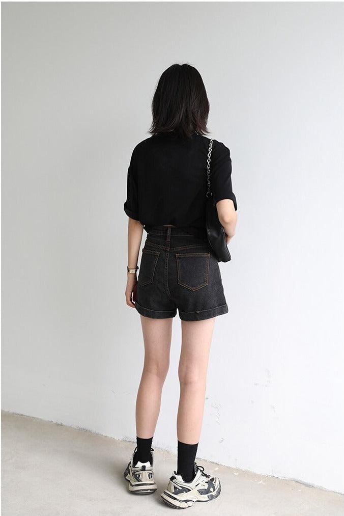 Y2K Grunge Jean Shorts