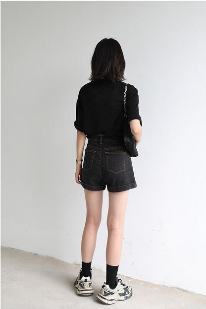 Y2K Grunge Jean Shorts