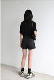 Grunge Denim Shorts