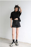 Grunge Denim Shorts