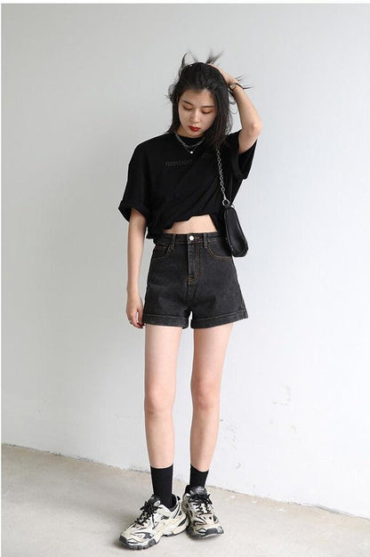 Y2K Grunge Jean Shorts