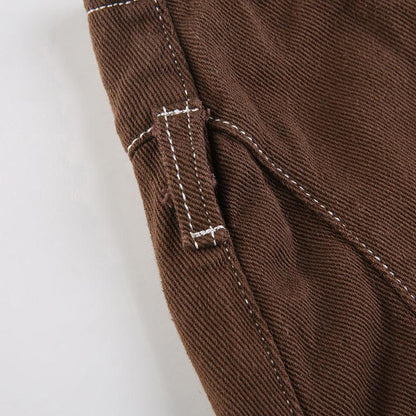 Y2K Grunge Lace Up Mini Skort