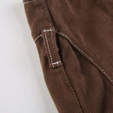 Grunge Lace-Up Mini Skirt