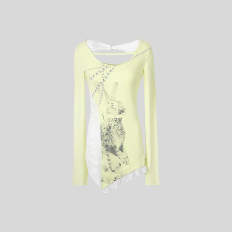 Y2K Grunge Patchwork Tee