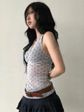 Halter Neck Polka Dot Crop Top