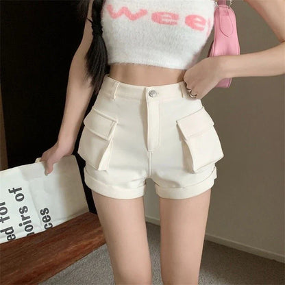 Y2K High Waist Cargo Shorts