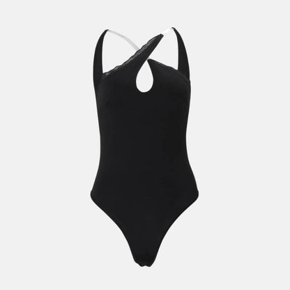 Y2K Keyhole Bodysuit Top