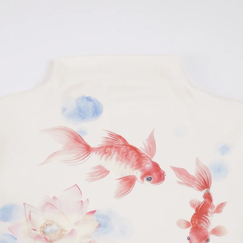 Y2K Koi Fish Top