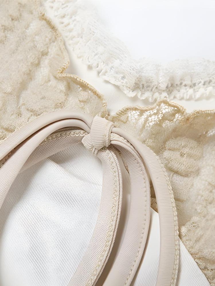 Y2K Lace Asymmetric Patchwork Top