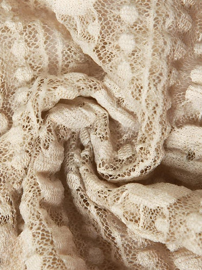 Y2K Lace Asymmetric Patchwork Top