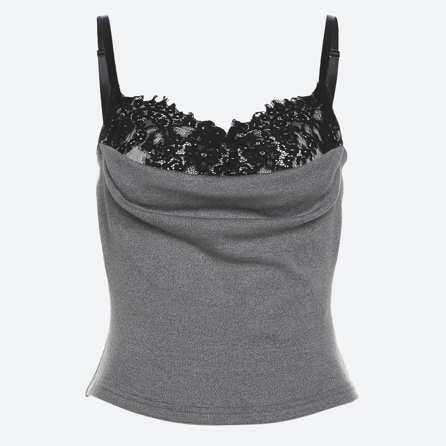 Y2K Lace Bra Layered Top