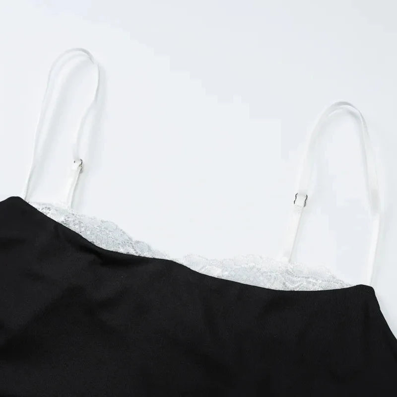 Y2K Lace Detail Cami Top