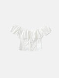 Lace Milkmaid Crop Top