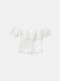 Lace Milkmaid Crop Top