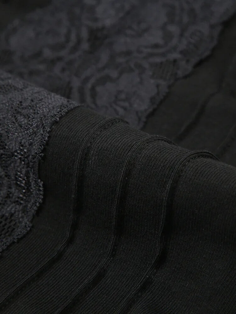 Y2K Lace Panel Top