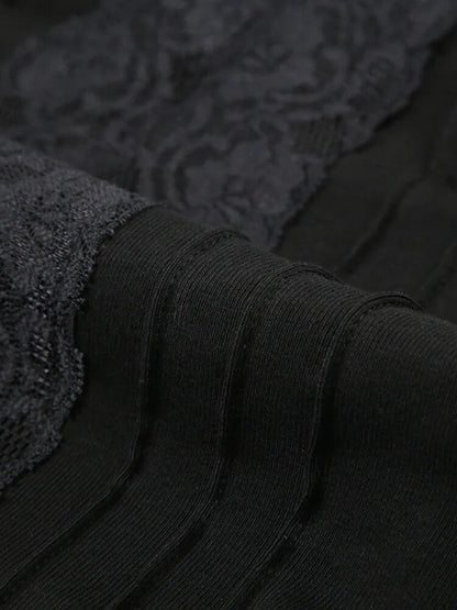 Y2K Lace Panel Top