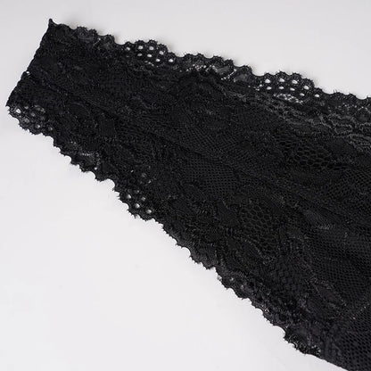 Y2K Lace Plunge Top