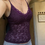 Lace Scalloped Crop Top
